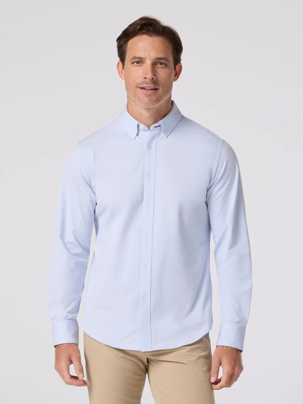 Nile Blue Men's Button-Down Shirt - Classic Dress Shirt